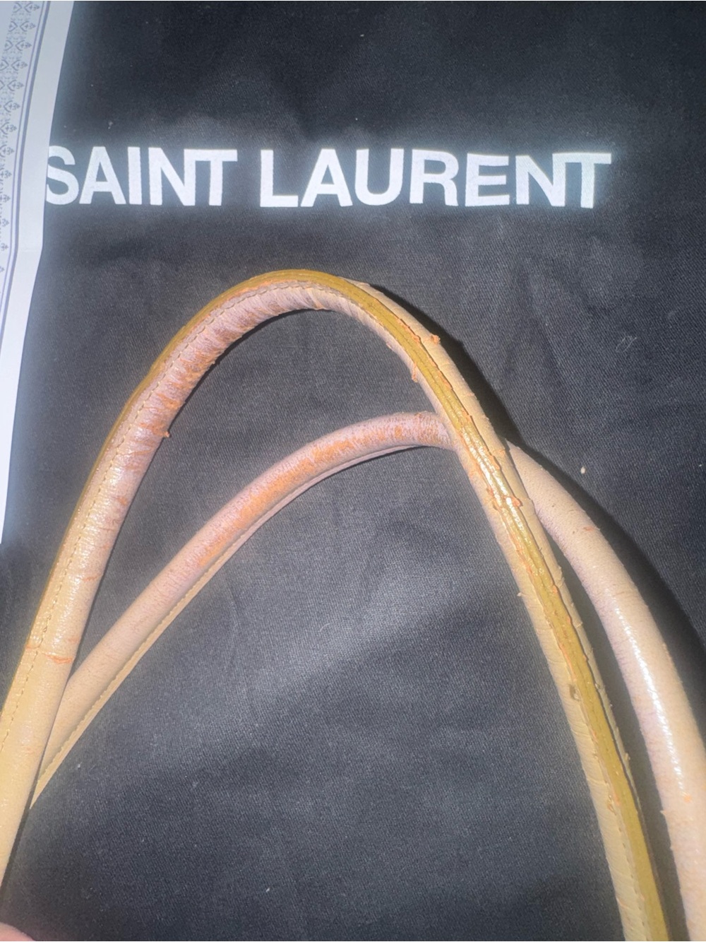 Yves Saint Laurent Brown Monogram Tote with COA and dust bag - Picture 7 of 7